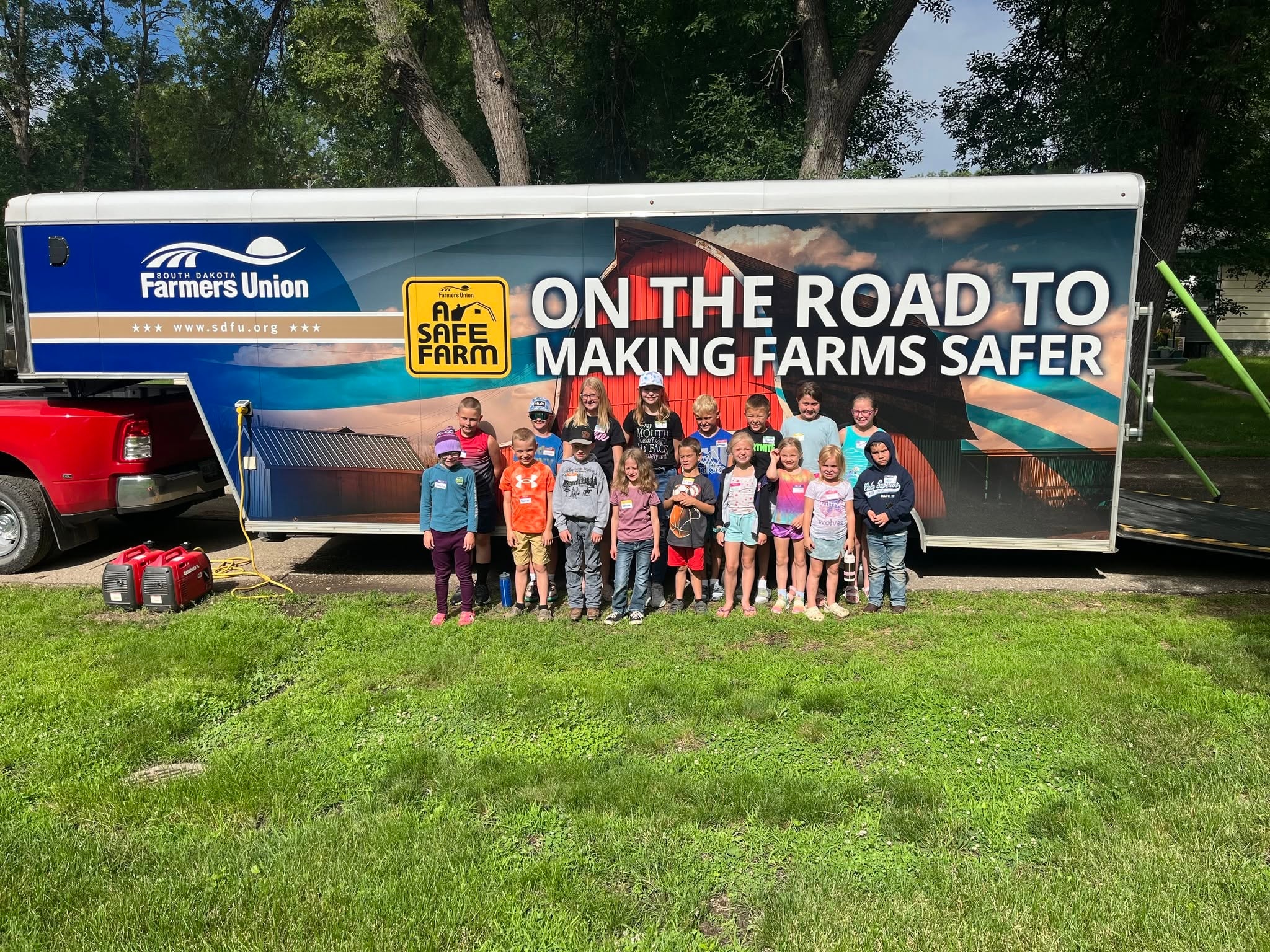 SD Farmers Union Safe Farm trailer — Get Behind Farm Safety
